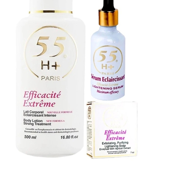 55H+ Paris Body Lotion and Serum Set